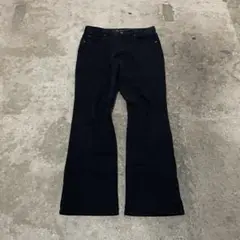 00s black flare denim ベルボトム グランジ y2k平成