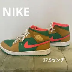 Nike Air Jordan 1 グリーン/ブラウン/ピンク