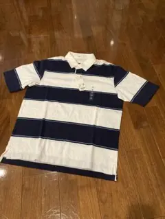 ユニクロUNIQLOボーダーポロシャツM