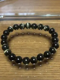 天然石ゴールドオブシィディアンブレスレットお買い得品