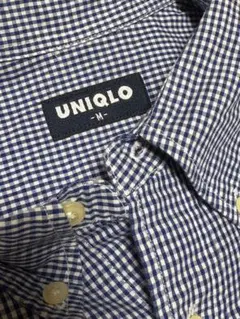90s OLD UNIQLO 半袖　ギンガムチェックシャツ　短丈　cityboy