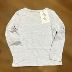 新品⭐︎H&M長袖Tシャツ　100cmグレーメランジ