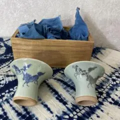 真葛香山　染付小壺 貨幣博物館 | 初代真葛香山製蟹紋染付花瓶