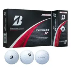 【新品】ブリヂストン ゴルフボール TOUR B X 1ダース 12個　白
