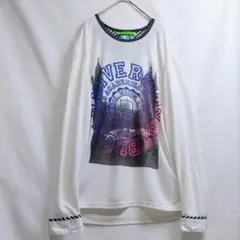 リンガーシャツ　ゆるダボ　デカプリント　長袖