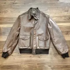 Willis & geiger A2レザージャケット ヴィンテージ サイズ44 80's Willis ＆ Geiger A-2 レザーフライトジャケット “MADE IN