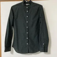 earth music&ecology★シャキシャキシャツ 黒×深緑