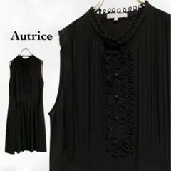 ワンピース『アウトリーチェ』【F】ブラック 黒　ノースリーブ　冠婚葬祭　上品