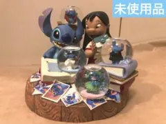 Kartoon★リロ＆スティッチ Dオークション500限定スノーグローブ リロ＆スティッチ ディズニーオークション500限定スノーグローブ