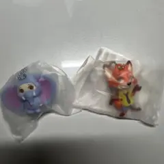 ズートピア ぺったんこマスコット ガチャガチャ ゾウフィニック ニック