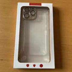 Texxin iPhone 13 Pro Max用ケース クリア(ゴールド)