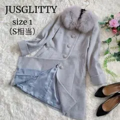 JUSGLITTYジャスグリッティー♡【美品】フォックスファーアンゴラコートS