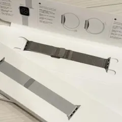 AppleWatch 純正ミラネーゼループシルバー38mm 40mm 41mm