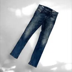 dieselディーゼルダメージ加工 スリムフィット デニムパンツ30 T-242