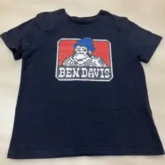 【希少】ベンデイビスドット大判ブランドロゴコットンtシャツ　キッズ140cm 黒