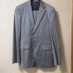 TAKEO KIKUCHI◆セットアップスーツ/3/ストライプ／ライトグレー