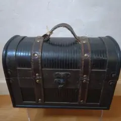 ヴィンテージ木製トランクケース 黒