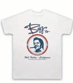 新品未使用　バックトゥザフューチャー　ビフタネン　メンズ　Tシャツ ホワイト　L