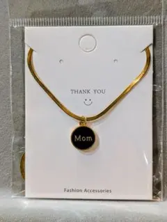 Mom ペンダントネックレス ゴールド