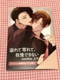 やまち溢れて零れて、我慢できないoverflow上下巻　アニメイトセット特典