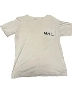 MHL. ポケット付き ホワイト Tシャツ Lサイズ
