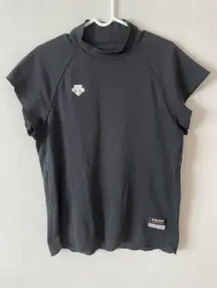 DESCENTE デサント 半袖ハイネックシャツ 黒 サイズＬ