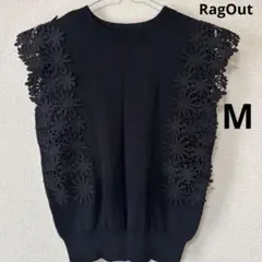 格安RagOut ブラック ノースリーブ【Mサイズ】新品