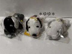 スヌーピー　ロゴリボンマスコット3点