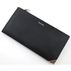 ☆お買い得☆未使用品箱なし☆ポールスミス 人気ファスナー 長財布 ブラック☆
