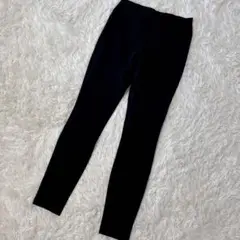 【c4985】UNIQLO ウルトラストレッチレギンスパンツ　ブラック