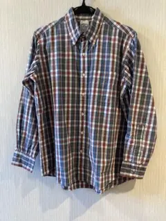 THEBAGGY （バギー）チェック長袖ボタンダウンシャツ