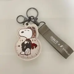 スターラックス航空 スヌーピー SNOOPY レザーキーホルダー