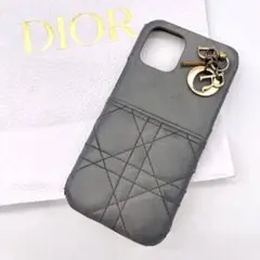 ディオール LADY DIOR iPhone12 PRO スマホケース グレー