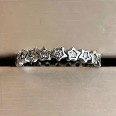 夏に人気 涼しげ シルバー アクセサリー スタージルコン フルエタニティ リング
