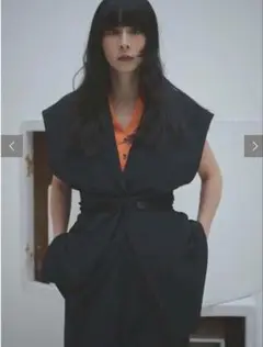 CIS. リネンルックノースリーブジャケット