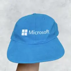 【00's】MICROSOFT マイクロソフト キャップ 企業 古着