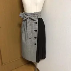 ジャスグリッティ千鳥プリーツスカート