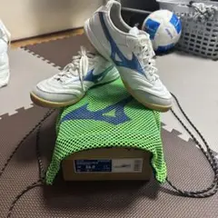 MIZUNO モレリアフットサルシューズ ホワイト/ブルー
