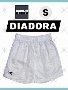 DIADORA 未使用品 サッカー ハーフパンツ Sサイズ ホワイト ディアドラ
