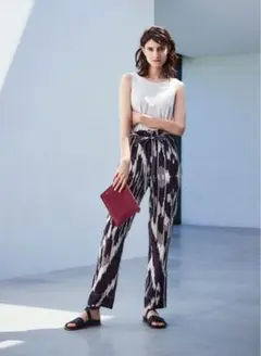 Theory セオリー　シルクテーパードパンツ　※リボンベルトなし※ サイズ0