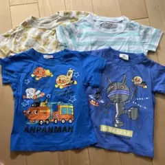 アンパンマン GU たべっ子　無印　Tシャツ 4枚セット　90 95 まとめ売り
