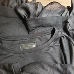 フランシュリッペ♡黒♡トップス♡裾フリル
