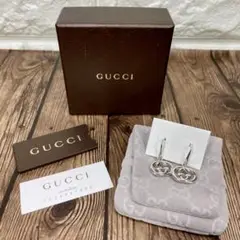 GUCCI / グッチ GGロゴ ピアス シルバー925