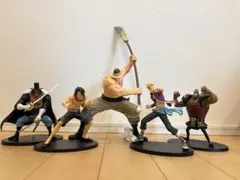 ワンピース フィギュア 白髭海賊団5体セット(開封済み、箱無し)