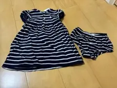 ラルフローレン　ワンピース　ネイビー　ボーダー