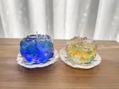 ジェルキャンドル　涼しげなプルプルキャンドル 2個セット （5）