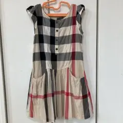 バーバリーワンピース１２８cm