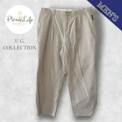 【U.G. COLLECTION】スラックスパンツ 薄手 カジュアル L