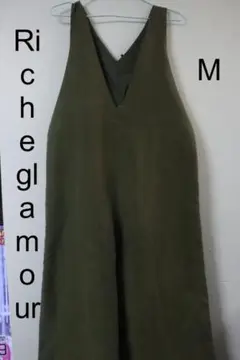 本日限定特価Riche glamourオリーブグリーンMサイズ オールインワン