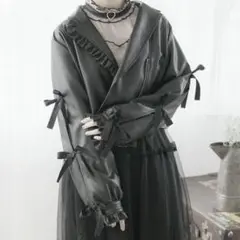 ROJITA ロジータ アシメフリルライダース ブラック